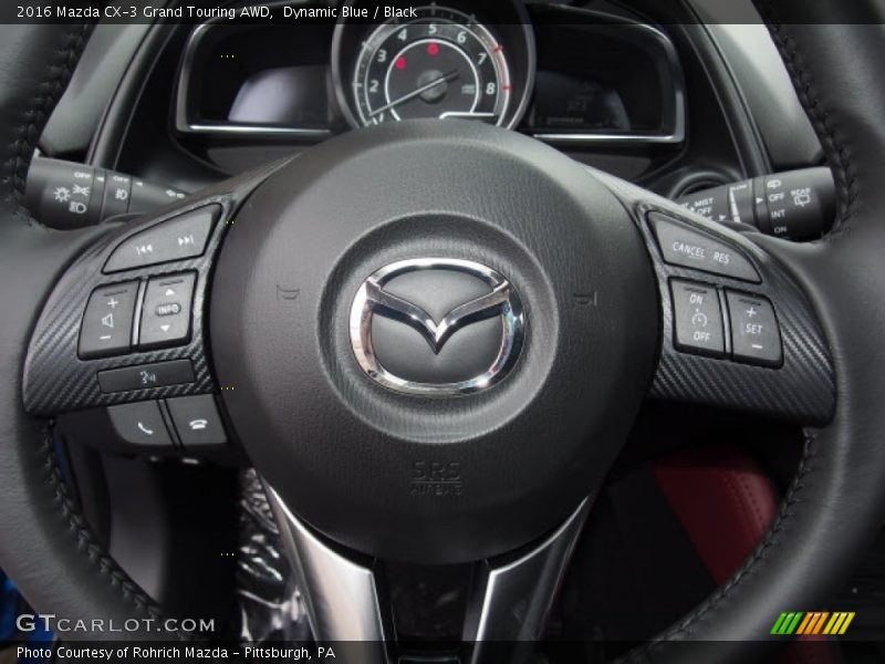 Dynamic Blue / Black 2016 Mazda CX-3 Grand Touring AWD