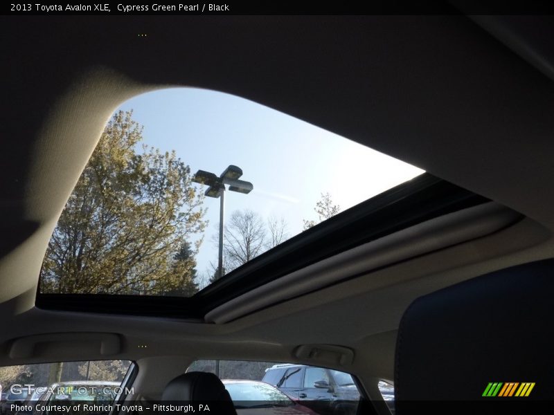 Cypress Green Pearl / Black 2013 Toyota Avalon XLE