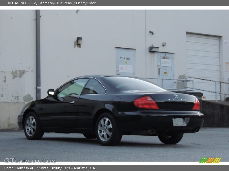 Monterey Blue Pearl / Ebony Black 2001 Acura CL 3.2