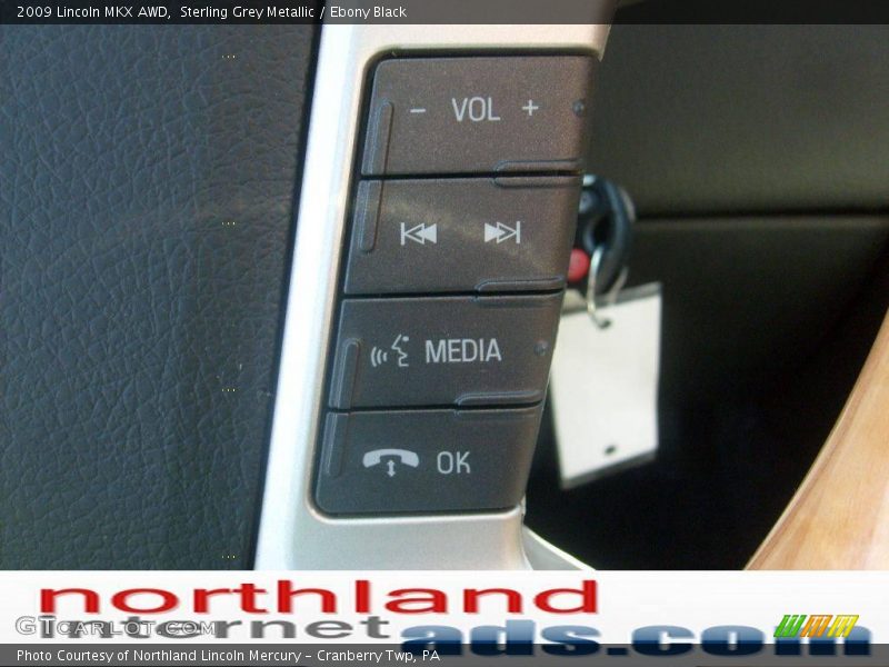 Sterling Grey Metallic / Ebony Black 2009 Lincoln MKX AWD