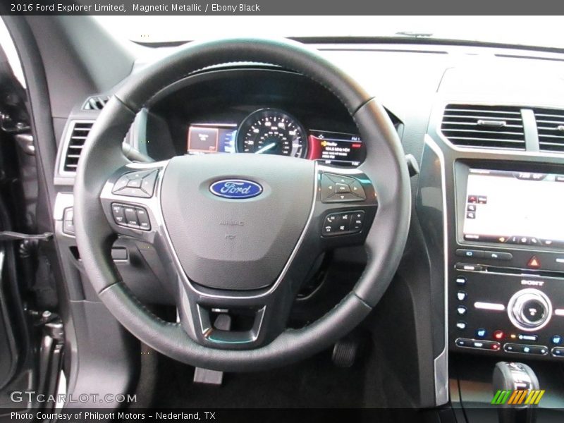 Magnetic Metallic / Ebony Black 2016 Ford Explorer Limited