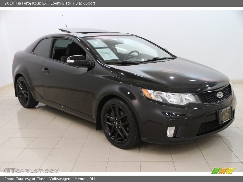 Ebony Black / Black Sport 2010 Kia Forte Koup SX