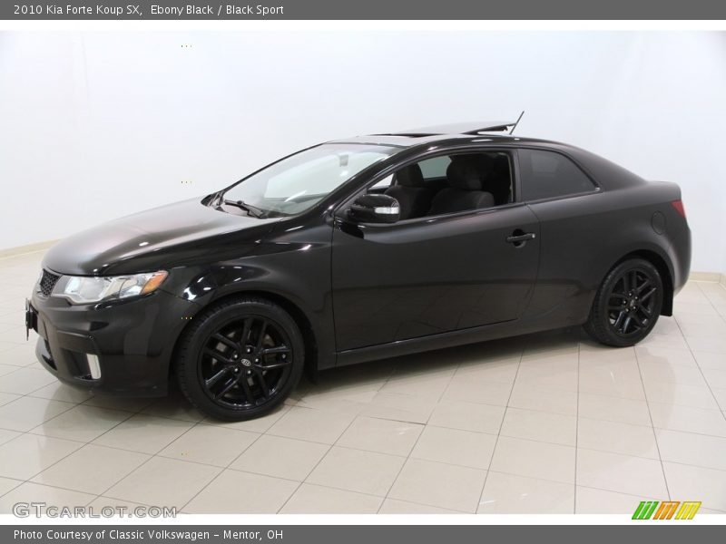 Ebony Black / Black Sport 2010 Kia Forte Koup SX