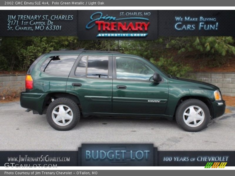 Polo Green Metallic / Light Oak 2002 GMC Envoy SLE 4x4