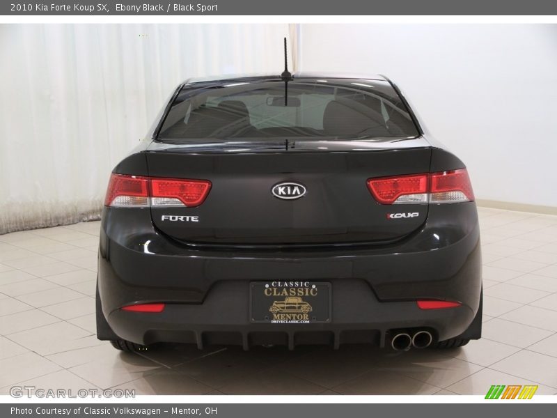 Ebony Black / Black Sport 2010 Kia Forte Koup SX