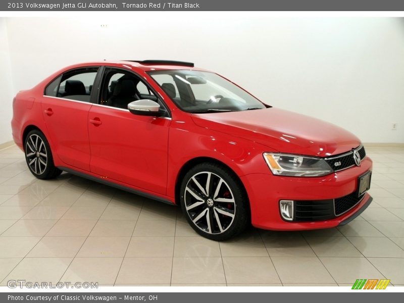Tornado Red / Titan Black 2013 Volkswagen Jetta GLI Autobahn