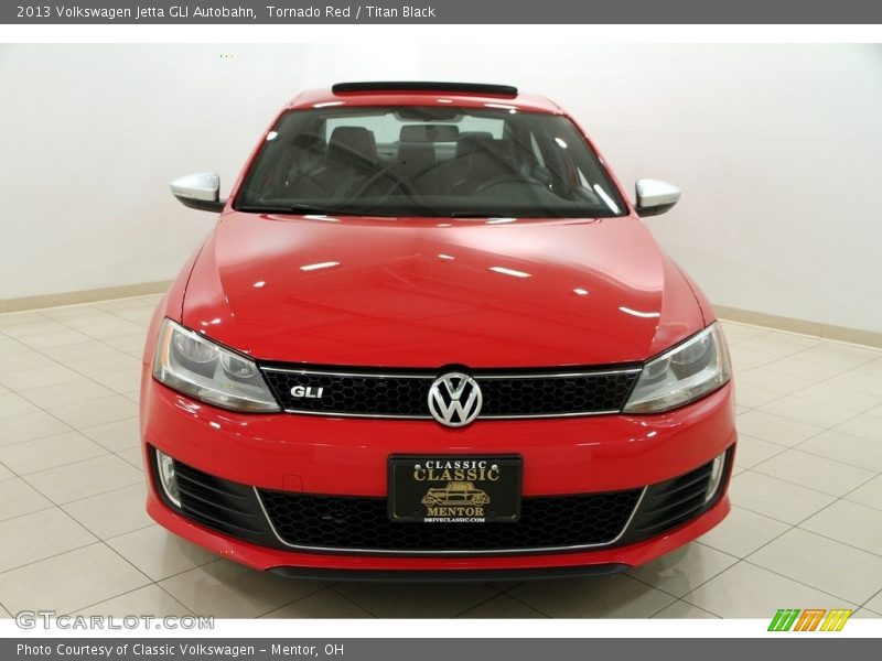 Tornado Red / Titan Black 2013 Volkswagen Jetta GLI Autobahn