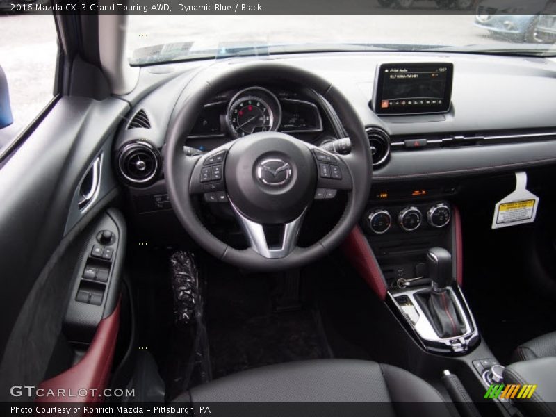 Dynamic Blue / Black 2016 Mazda CX-3 Grand Touring AWD