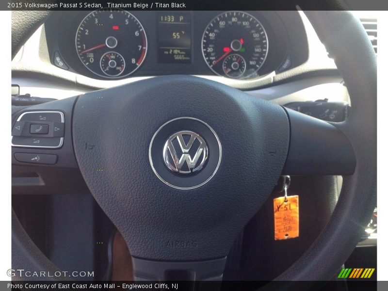 Titanium Beige / Titan Black 2015 Volkswagen Passat S Sedan