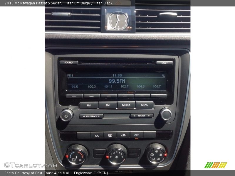Titanium Beige / Titan Black 2015 Volkswagen Passat S Sedan
