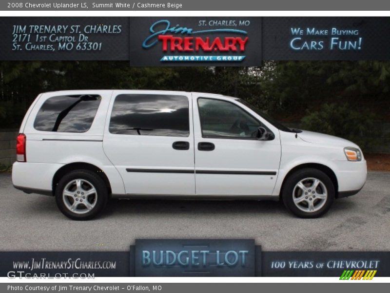 Summit White / Cashmere Beige 2008 Chevrolet Uplander LS