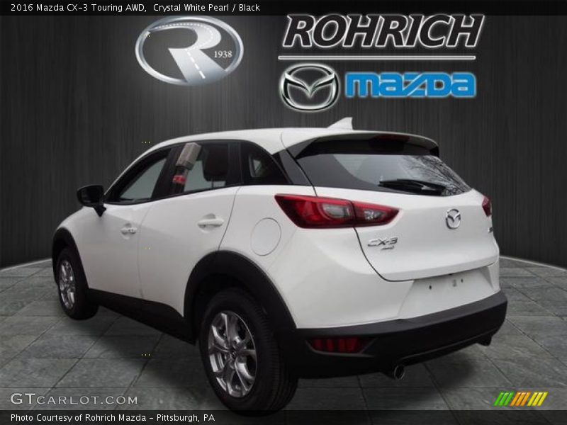 Crystal White Pearl / Black 2016 Mazda CX-3 Touring AWD