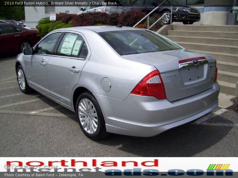 Brilliant Silver Metallic / Charcoal Black 2010 Ford Fusion Hybrid