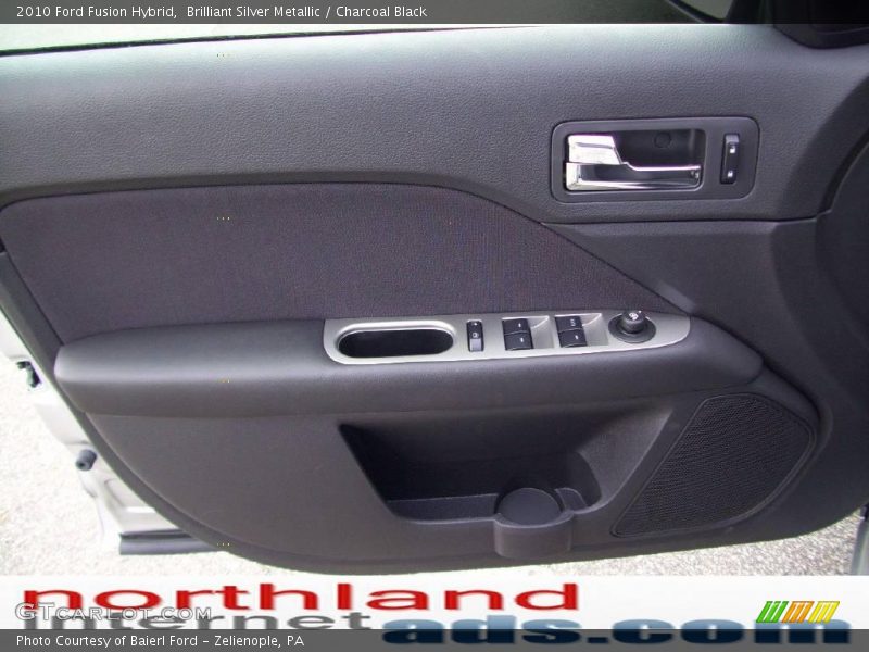 Brilliant Silver Metallic / Charcoal Black 2010 Ford Fusion Hybrid