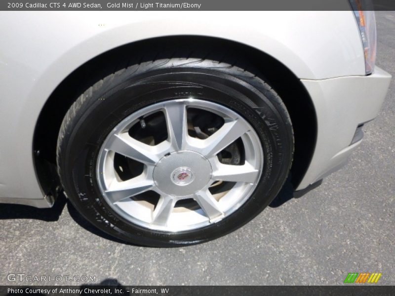 Gold Mist / Light Titanium/Ebony 2009 Cadillac CTS 4 AWD Sedan