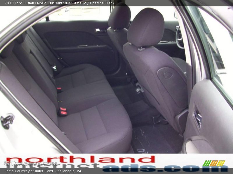 Brilliant Silver Metallic / Charcoal Black 2010 Ford Fusion Hybrid
