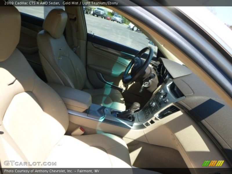 Gold Mist / Light Titanium/Ebony 2009 Cadillac CTS 4 AWD Sedan