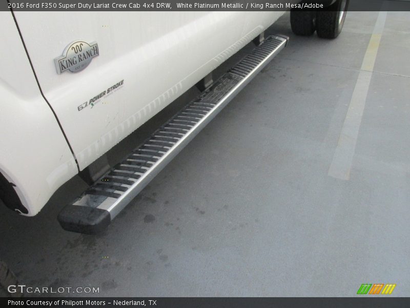 White Platinum Metallic / King Ranch Mesa/Adobe 2016 Ford F350 Super Duty Lariat Crew Cab 4x4 DRW