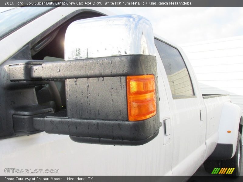 White Platinum Metallic / King Ranch Mesa/Adobe 2016 Ford F350 Super Duty Lariat Crew Cab 4x4 DRW