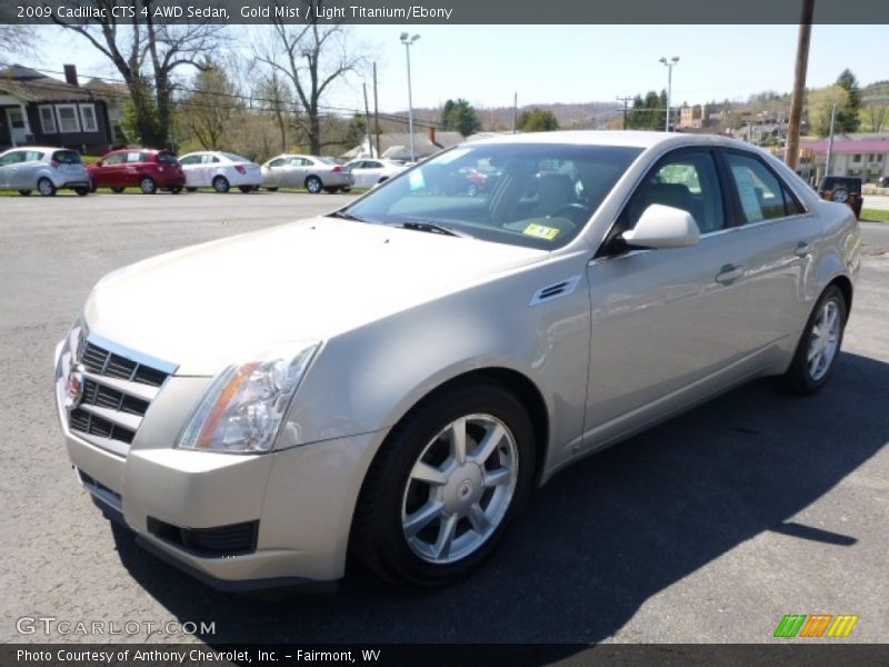 Gold Mist / Light Titanium/Ebony 2009 Cadillac CTS 4 AWD Sedan