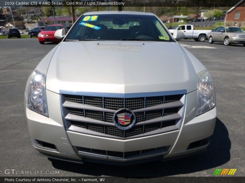 Gold Mist / Light Titanium/Ebony 2009 Cadillac CTS 4 AWD Sedan