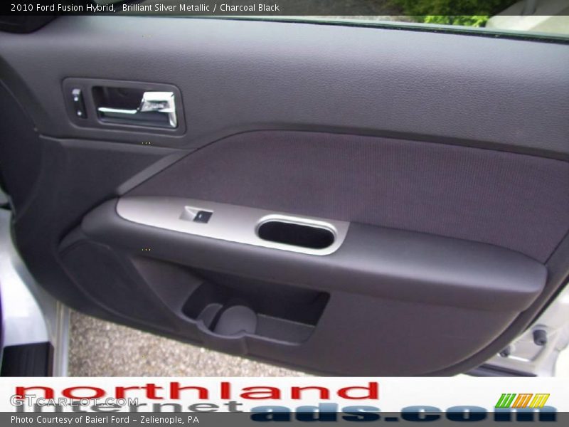 Brilliant Silver Metallic / Charcoal Black 2010 Ford Fusion Hybrid
