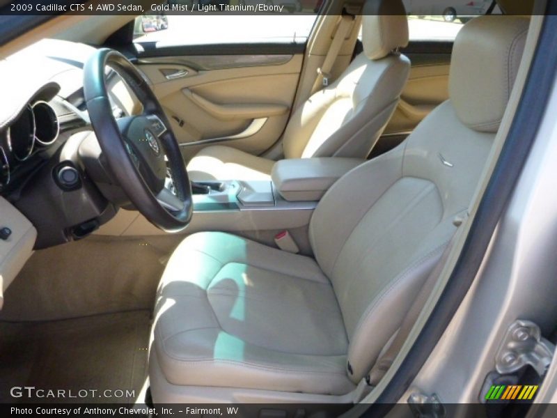 Gold Mist / Light Titanium/Ebony 2009 Cadillac CTS 4 AWD Sedan