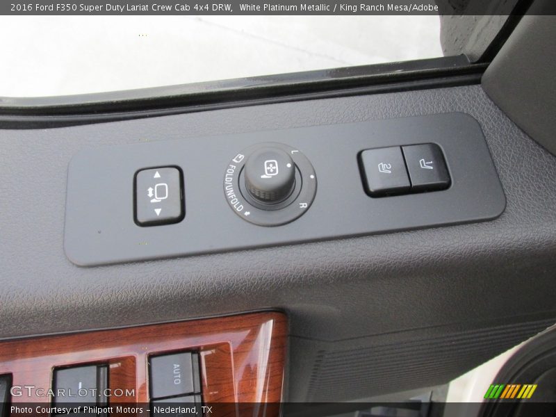 White Platinum Metallic / King Ranch Mesa/Adobe 2016 Ford F350 Super Duty Lariat Crew Cab 4x4 DRW