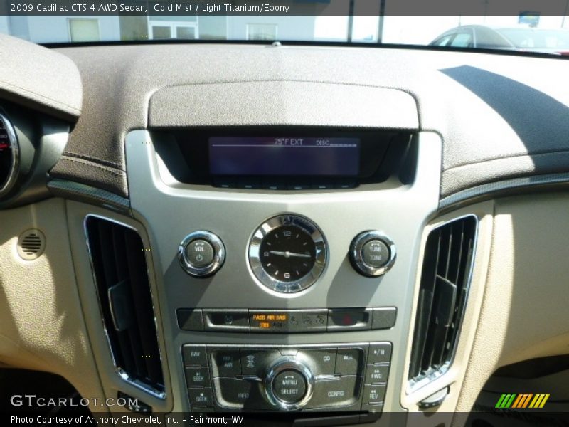 Gold Mist / Light Titanium/Ebony 2009 Cadillac CTS 4 AWD Sedan