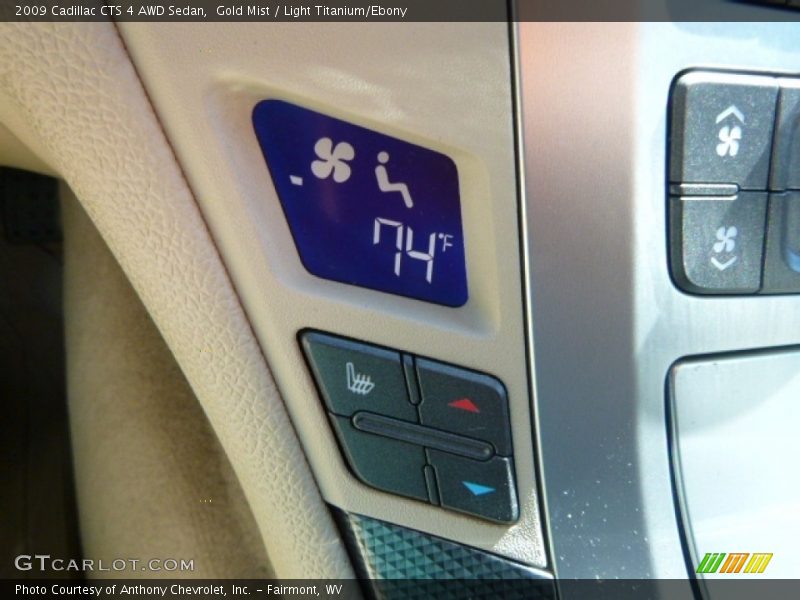 Gold Mist / Light Titanium/Ebony 2009 Cadillac CTS 4 AWD Sedan