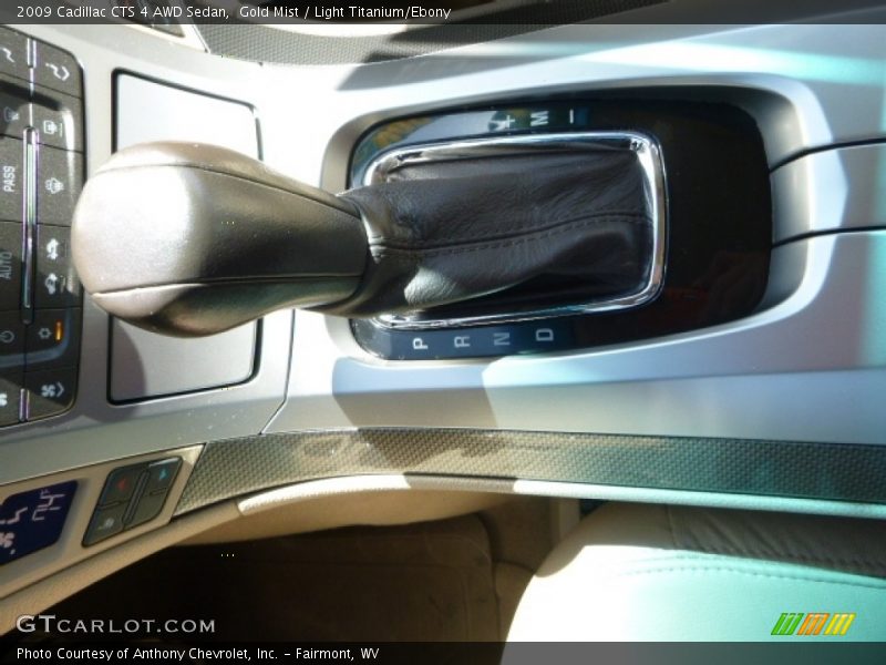 Gold Mist / Light Titanium/Ebony 2009 Cadillac CTS 4 AWD Sedan