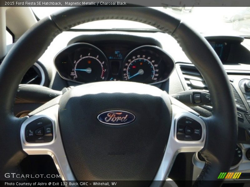 Magnetic Metallic / Charcoal Black 2015 Ford Fiesta SE Hatchback