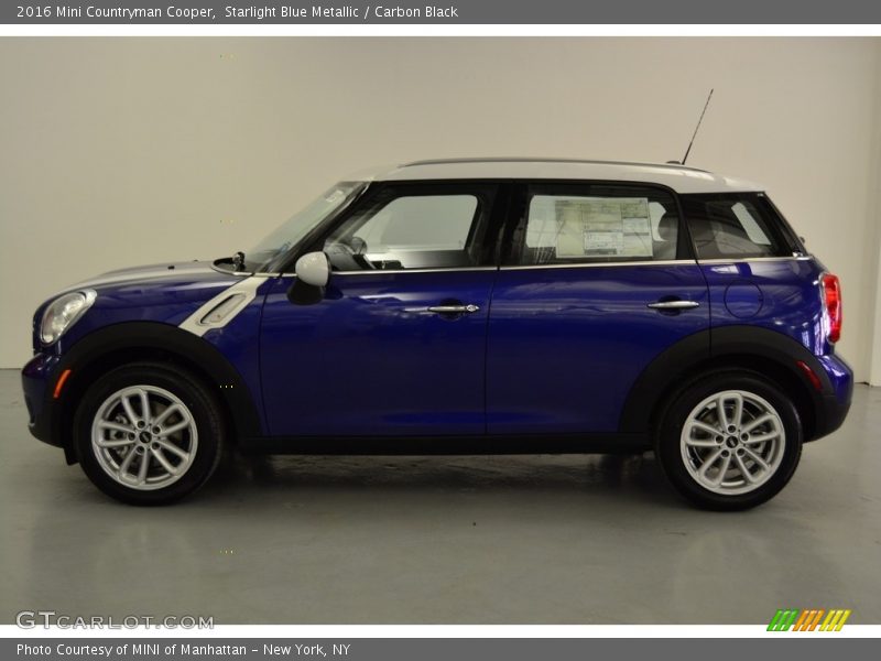 Starlight Blue Metallic / Carbon Black 2016 Mini Countryman Cooper