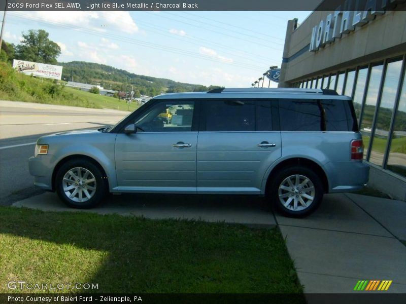 Light Ice Blue Metallic / Charcoal Black 2009 Ford Flex SEL AWD