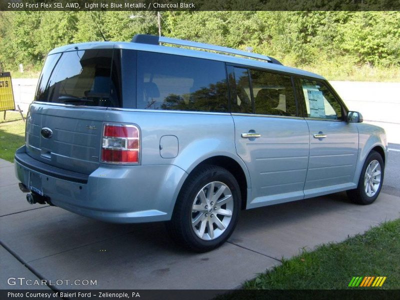 Light Ice Blue Metallic / Charcoal Black 2009 Ford Flex SEL AWD