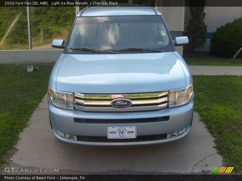 Light Ice Blue Metallic / Charcoal Black 2009 Ford Flex SEL AWD
