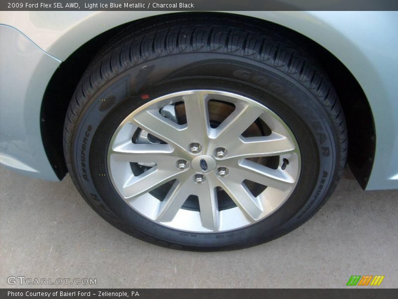 Light Ice Blue Metallic / Charcoal Black 2009 Ford Flex SEL AWD