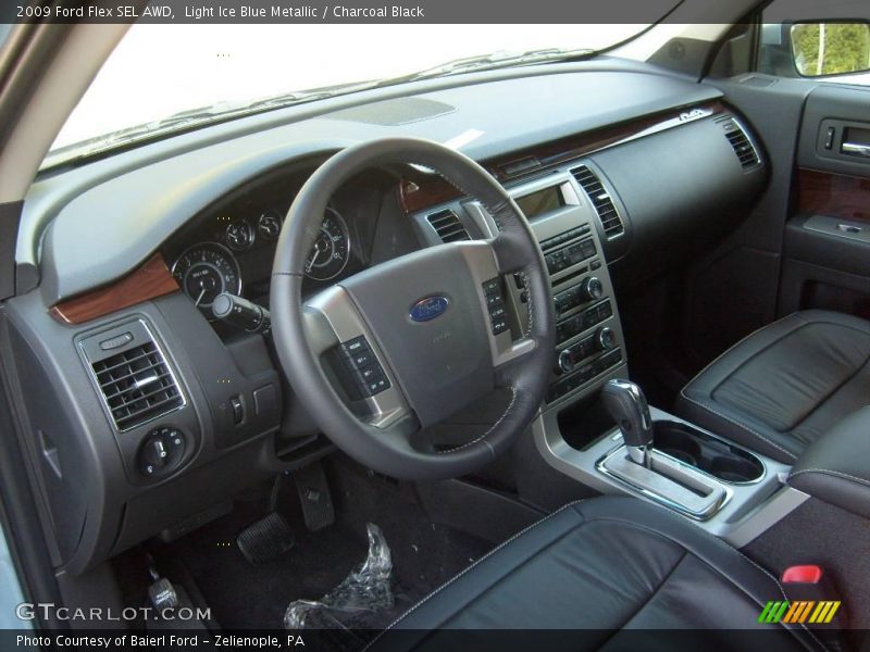 Light Ice Blue Metallic / Charcoal Black 2009 Ford Flex SEL AWD