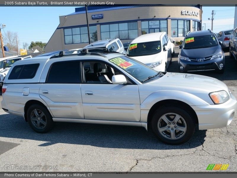 Brilliant Silver Metallic / Medium Gray 2005 Subaru Baja Turbo