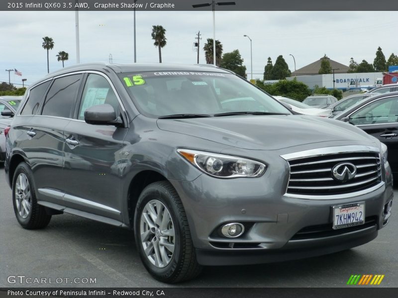 Graphite Shadow / Graphite 2015 Infiniti QX60 3.5 AWD