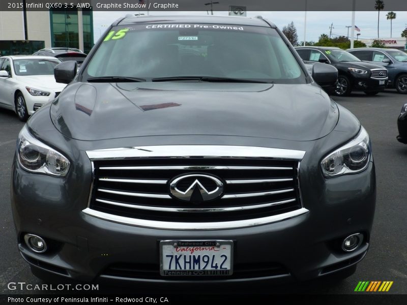 Graphite Shadow / Graphite 2015 Infiniti QX60 3.5 AWD
