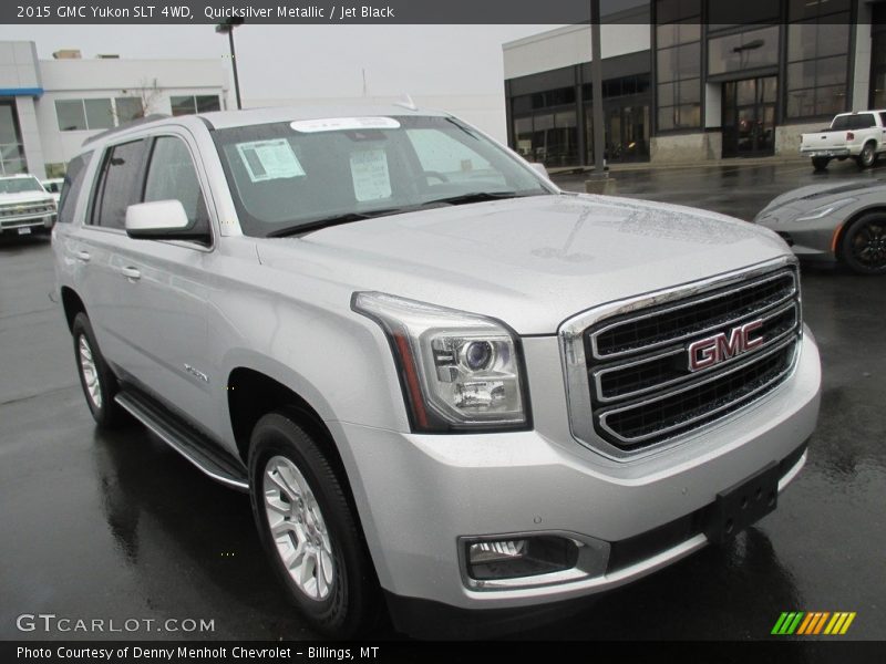 Quicksilver Metallic / Jet Black 2015 GMC Yukon SLT 4WD