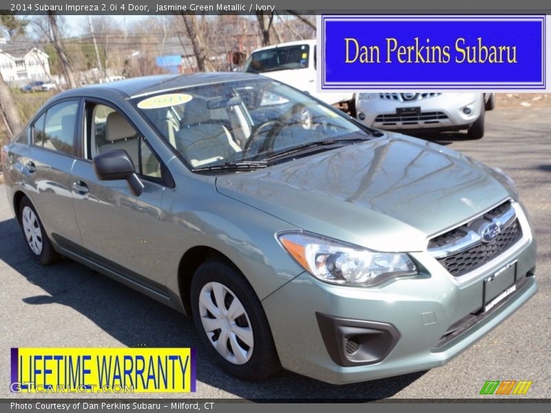 Jasmine Green Metallic / Ivory 2014 Subaru Impreza 2.0i 4 Door