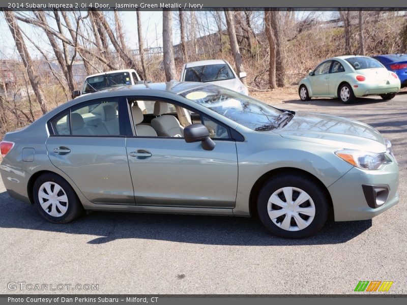 Jasmine Green Metallic / Ivory 2014 Subaru Impreza 2.0i 4 Door