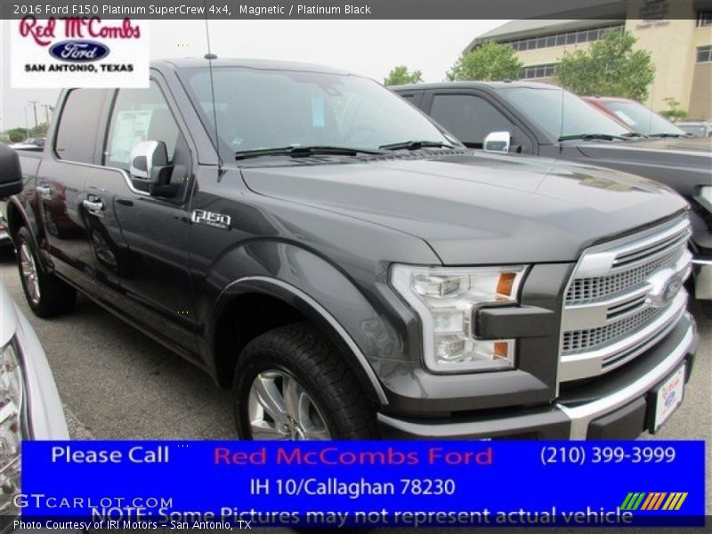 Magnetic / Platinum Black 2016 Ford F150 Platinum SuperCrew 4x4