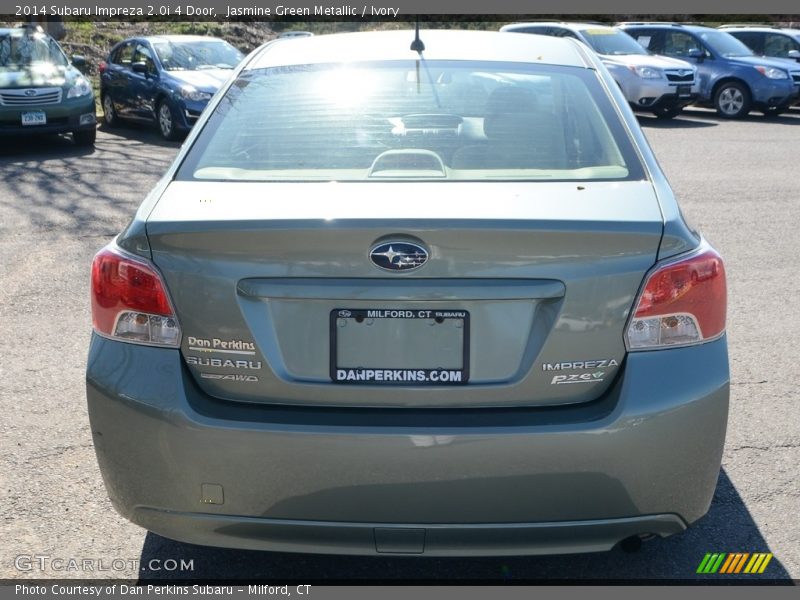 Jasmine Green Metallic / Ivory 2014 Subaru Impreza 2.0i 4 Door