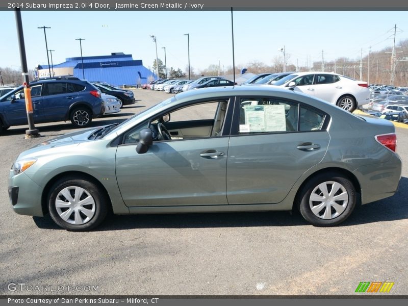 Jasmine Green Metallic / Ivory 2014 Subaru Impreza 2.0i 4 Door