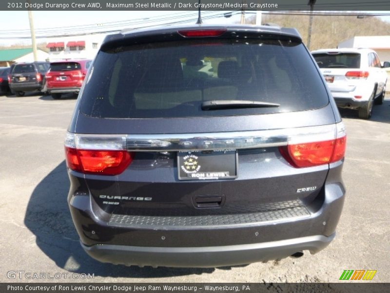 Maximum Steel Metallic / Dark Graystone/Medium Graystone 2012 Dodge Durango Crew AWD