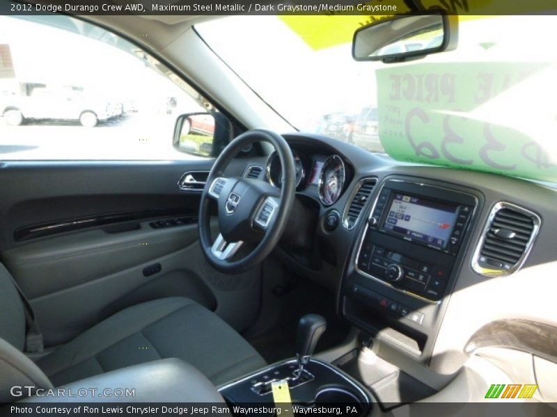 Maximum Steel Metallic / Dark Graystone/Medium Graystone 2012 Dodge Durango Crew AWD