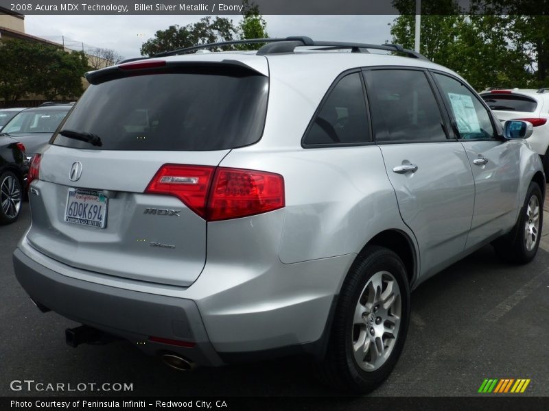 Billet Silver Metallic / Ebony 2008 Acura MDX Technology